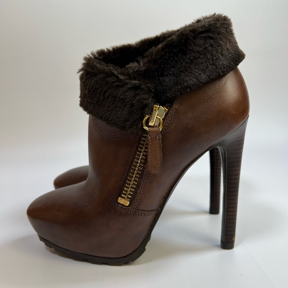 Guess Ivorie Brown Booties Size 6 - Picture 2 of 16